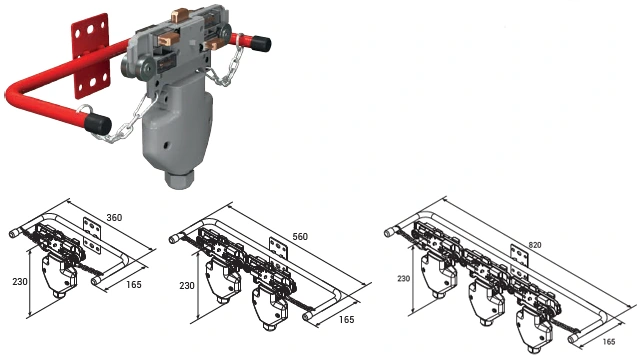 Токосъемники с зажимом EAE Elektrik E-line TBX-E TB5